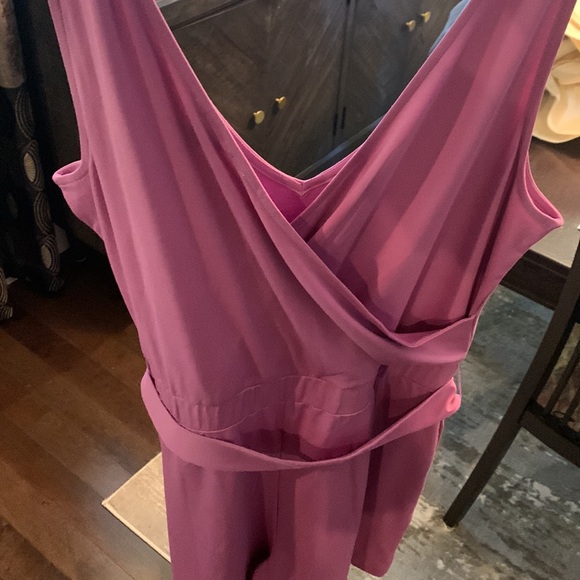 RW&Co pink pocketed romper with sash - Picture 2 of 6